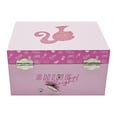 thumbnail image 2 of Barbie Musical Spinning Shoe Rectangular Mini Treasures Jewelry Box Pink, 2 of 7