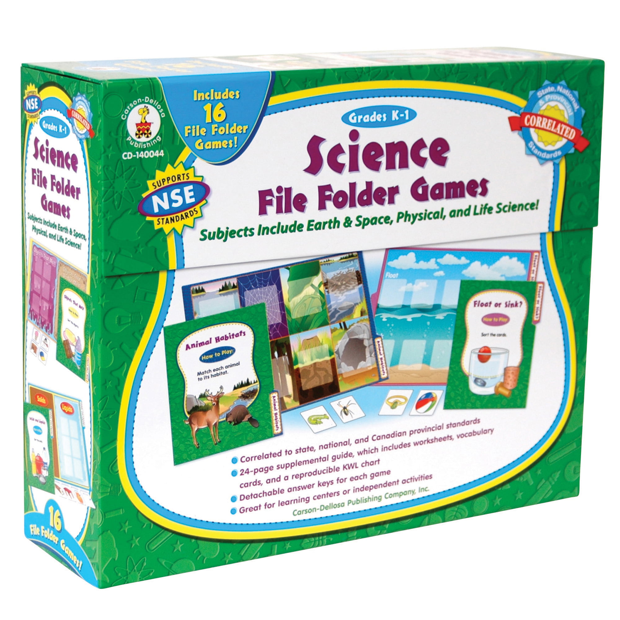 Carson Dellosa Education® Science File Folder Games, Grades K-1 -  