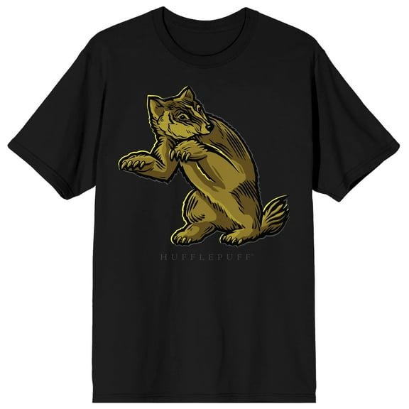 Harry Potter Hufflepuff Puff HD Ink Men's Black Tee - M