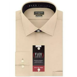 van heusen men's classic fit herringbone dress shirt Cronbie Long Sleeve Stain Shield Shirt Herringbone Print main image 1