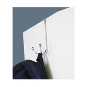 Home Basics Chrome Hook Over The Door Hanger Hardware Hooks, 2 Pack
