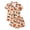 Orange*, variant on OSOLU Women's Halloween Pajama Sets Pumpkin Bat Print Short Sleeve Button Down Sleepwear Shorts Home Outfit Orange