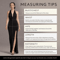 thumbnail image 5 of David’s Bridal, The Edit by DB Studio Women's Formal Metallic Plunge Neckline Halter Sheath Dress, Full Length, Novelty, 5 of 6