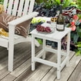 thumbnail image 2 of Costway 14'' Patio Adirondack Side End Table HDPE Square Weather Resistant Garden White, 2 of 9