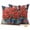 Bright Red Dark Blue Light Brown, variant on 2 Pack Outdoor Waterproof Throw Pillows,Red Begonia Flower Retro Wood Decorative Square Pillow Case Patio Pillows for Chair Couch Sofa 16x16in