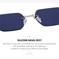 thumbnail image 5 of Small Rectangle Rimless Sunglasses Men Frameless Sun Glasses for Male Shades， Sunglasses 14727, 5 of 7