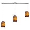thumbnail image 3 of Elk Lighting Maui 3 Light Pendant in Satin Nickel, Red and Black, 3 of 4