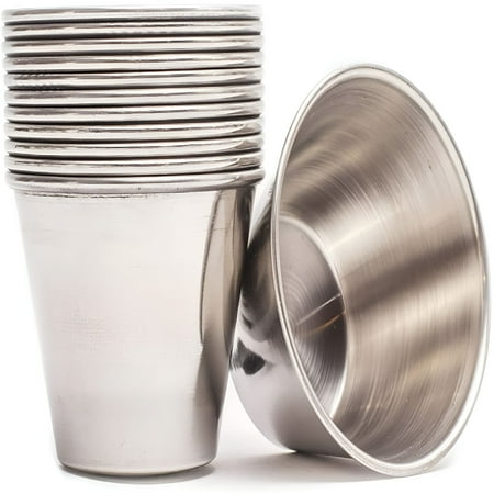 ACDANC 2026 New Stainless Steel Condiment Sauce Cups Au Jus 24 Pack,Commercial Grade Safe/Portion Dipping Sauce Kitchen Set