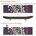 thumbnail image 2 of Valentine's Day Skateboard Grip Tape Pack of Two - Premium Emery Surface with PVC Backing | 8.8x32.6in/22.4x83 cm - Durable Skateboard Stickers for Superior Grip and Control, 2 of 5