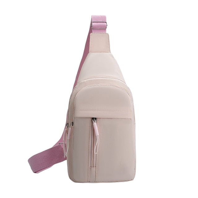 Bolso de pecho de doble capa, bandolera con almacenamiento mejorado, múltiples bolsillos con cremallera para mayor organización, ajuste seguro y duradero, compañero ideal para deportes al aire libre.