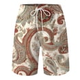 thumbnail image 6 of XZNPDUCQ Men's Casual Shorts Loose Fit Shorts for Men Drawstring Shorts with Multi Pockets Summer Beach Athletic Shorts Casual Shorts L,Khaki, 6 of 7