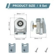 thumbnail image 2 of Uxcell Rouleaux de Porte de Douche Simple Roues en Cuivre Guides de Poulies 25mm 8, 2 of 6