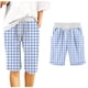thumbnail image 2 of Puntoco Pantalones cortos de algodón para mujer Pantalones cortos casuales de cinco puntos con cordón y estampado para mujer, 2 of 5