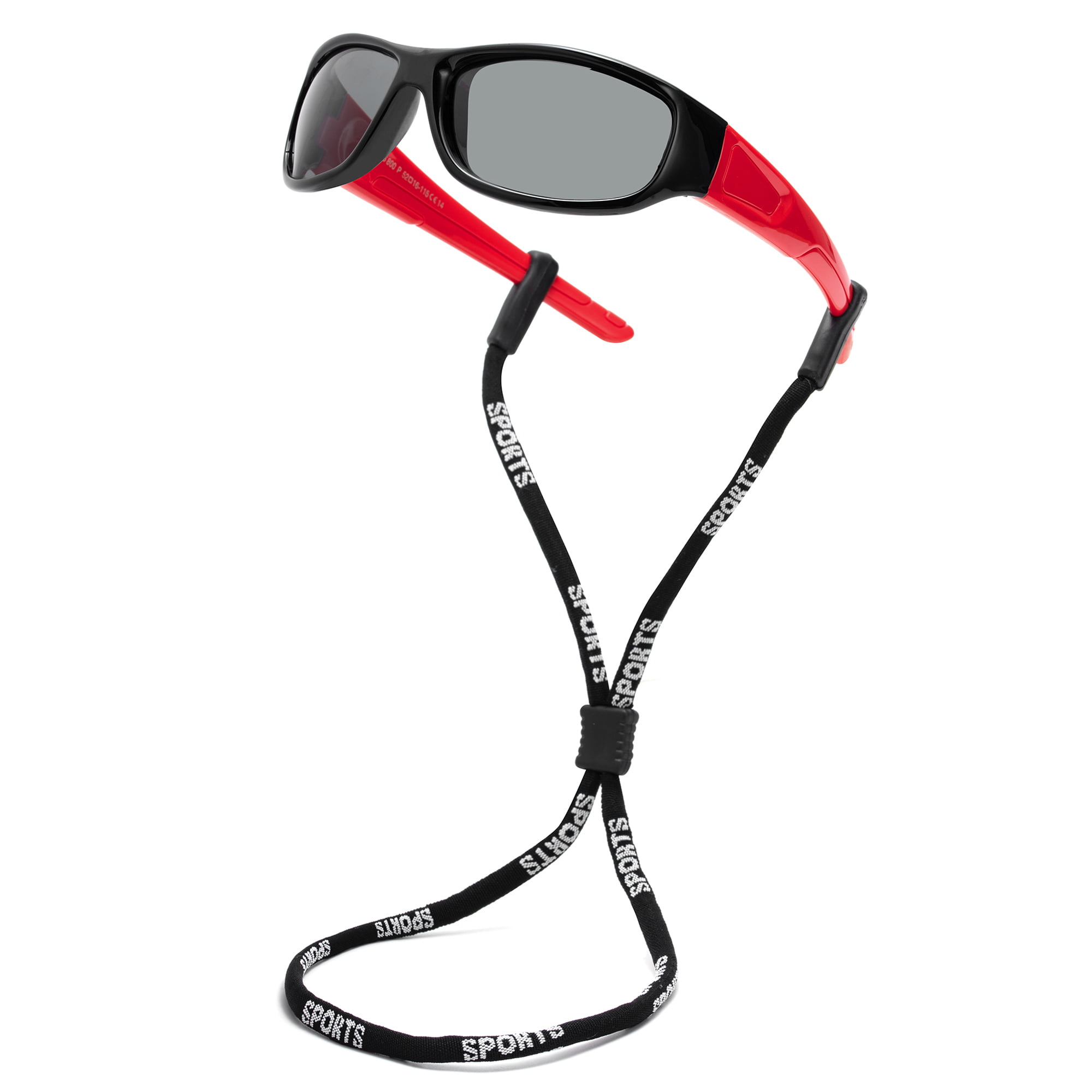 DUCO Polarized Kids Sunglasses UV400 for Boys Girls Baseball Sport K014 