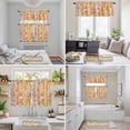 thumbnail image 6 of Spring Floral Kitchen Curtains Sets for Windows 24 Inch Length, Watercolor Elegant Summer Flowers Botanical Rod Pocket Window Treatments Tier Curtains and Valances Set for Bedroom/Bathroom, 6 of 8