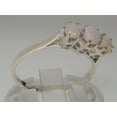 thumbnail image 3 of LBG 14k White Gold Natural Opal Womens Anniversary Ring - Size 4.75, 3 of 6