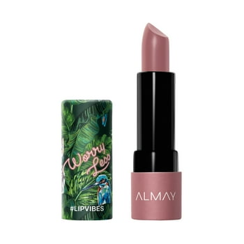 Almay Lip Vibes, Hypoenic, Cruelty Free, Oil Free, Fragrance Free, Ophthalmologist Tested Lipstick, with Shea Butter and s E and C, Worry Less