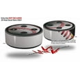 thumbnail image 2 of Skin Wrap Decal Set 2 Pack for Amazon Echo Dot 2 - Baseball (2nd Generation ONLY - Echo NOT INCLUDED), 2 of 3
