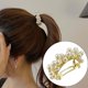 thumbnail image 5 of Pinza para el cabello Zulema garra de pelo de perla color oro, 5 of 8