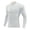 #02-White, variant on Boys Compression Shirt Kids Long Sleeve Athletic Undershirt Youth Quick Dry Base Layer for Football Baseball