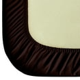 thumbnail image 3 of Organictune 100% Brushed Microfiber Fitted Sheet, 1800 Super Soft and Cozy, Easy Care Fitted Bed Sheet with Deep Pocket, Chocolate, Queen, 60"x80", 6 Pack, 3 of 5