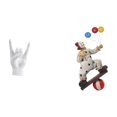 thumbnail image 1 of Estatua de con gesto de rock, figura decorativa de resina, escultura, adorno, arte de mesa, colección, ideal para regalar, decoración del hogar, 1 of 8