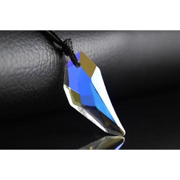Collar con colgante de la suerte personalizado para hombre, accesorio para pareja, largo ajustable y sencillo con cristales de estrella y púas dominantes