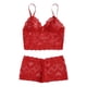 thumbnail image 1 of Gibobby Tangas de mujer sexy encaje Ropa interior Calzoncillos Lencería Mujeres Conjunto Pijamas Camisola Ropa de dormir Sujetador Encaje Íntimos sexy(Rojo 3XL), 1 of 5