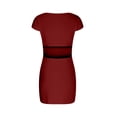 thumbnail image 3 of WQQZJJ Women's Sexy Slim Dresses, Solid Color Square Neck Short Dresses Summer Fashion Sleeveless T Shirt Dresses, 3 of 5