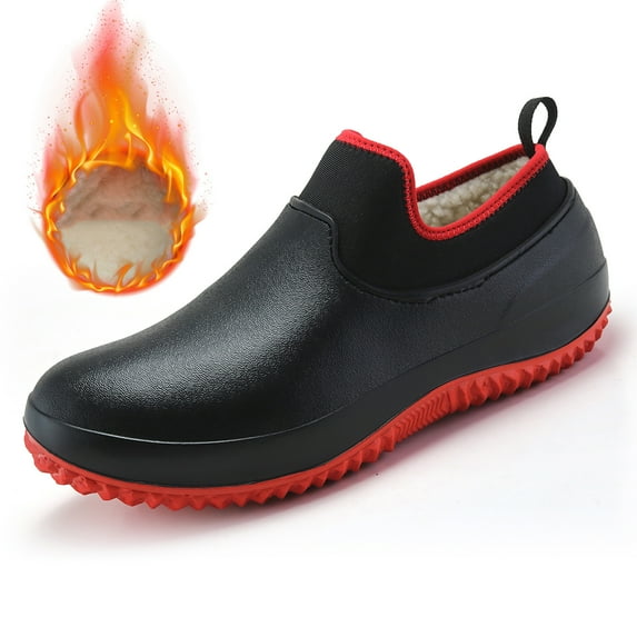 Warm And Waterproof Rain Shoes Water Shoes Anti-Skid And Wear-Resistant Car Washing Kitchen Work Shoes
