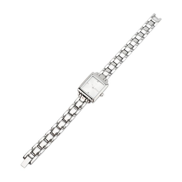 Women Stainless Steel Rhinestone Water Proof 30m Lady Watch Daily Wear Elegant Valentine Birthday Rectangular Women Stainless Steel Wristwatch Rhinestone Fashionable