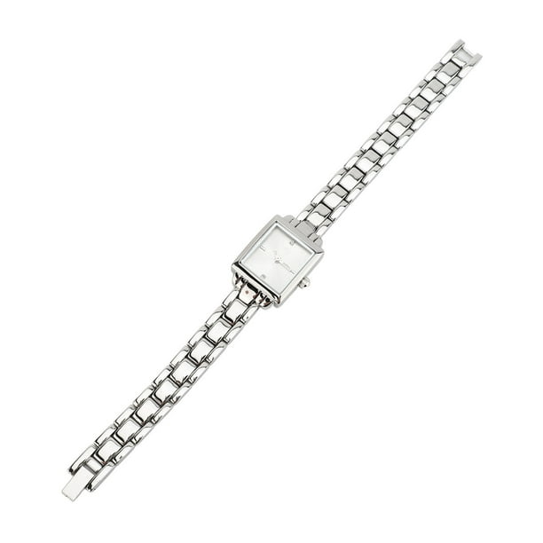 Reloj de Pulsera de Acero para Mujer, Con Diamantes de Imitacion, Elegante, Restente al Agua, 30 m, Uso Diario