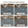 thumbnail image 7 of ODIKA 6'x9' Washable Area Rug Easy Care, Non-Shedding, Cartoon Whimsical Nautical Cephalopod Dusty Muted Pirate Palette for Queen Size Bedroom Under Bed Master Suite, 7 of 7