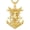 A, variant on Patron Saint Necklace for Men, 14K Gold Plated St. Michael Medal, Protection Amulet Jewelry Gift