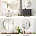 thumbnail image 2 of 30 pulgada round mirrors para wall decor metal frame circle mirror para entrada vanity dormitorio bathroom wall decor easy to install, 2 of 9