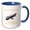 Blue/White, variant on 3drose, Utah Territory Reptile the Gila Monster, 11oz Two-tone Blue Mug