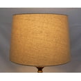 thumbnail image 4 of Mestar Oatmeal Fabric Hardback Drum Lampshade (Spider) (12x14x10), 4 of 4