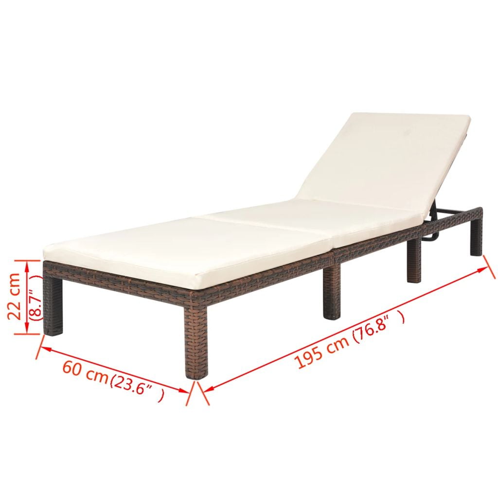 Lowestbest Patio Chaise Lounge Chair, Outdoor Reclining Chaise with Adjustable Backrest and Cushion Lowestbest Patio Chaise Lounge Chair, Outdoor Reclining Chaise with Adjustable Backrest and Cushion