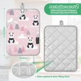 thumbnail image 3 of 2 Pack Pot Holders for Kitchen Heat Resistant Hot Pads Sets for Cooking Baking Panda and Clouds Pattern, 3 of 7