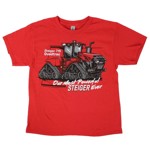 Youth Steiger 715 Quadtrac Tractor Short Sleeve T-Shirt EXC-417