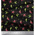 thumbnail image 3 of Soimoi Rayon Crepe Fabric Straw & Juice Beverages Print Sewing Fabric Yard 46 Inch Wide, 3 of 3