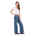 thumbnail image 3 of Forever 21 Women's White Y2K Short-Sleeved V-Neck Top, Lace Trim Detail for Layering & Everyday Style, XL, 3 of 6