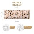 thumbnail image 3 of Bingfone Body Pillow Cover Long Pillow Case With Zipper Decorative Bedding Pillowcase 20"X54" Soft Cushion Pillow Case For Bedroom-Beagle Dog On Brown, 3 of 8