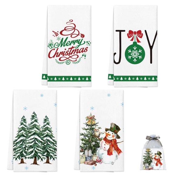 Nialnant Toallas De Cocina Navideñas, Toallas De Mano De Granja Para Regalo De Inauguración De La Casa, Decoraciones Navideñas, Paños De Cocina Indoo, 16 X 23,6 Pulgadas