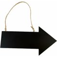 thumbnail image 1 of Wooden Sign Arrow Signs Reusable Chalk Board Directional Board Housewarming Gift (Black), 1 of 5