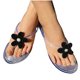 thumbnail image 4 of Amzcrzy Zapatos de mujer,Zapatos de mujer,Zapatillas de mujer, Sandalias planas con flores para mujer, cómodas, con punta abatible, para verano Sandalias Mujer Zapatillas De Casa, 4 of 6