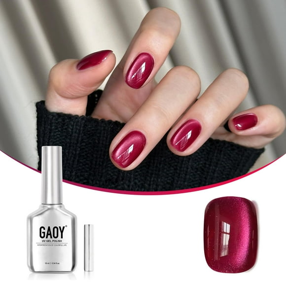 Esmalte de uñas GAOY Glassy Cat Eye Gel 16 ml con imán 2220 Ruby