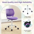 thumbnail image 4 of Kadyn Task Office Chair,Home Office Chair,Computer Task Chair,Ergonomic Children Study Chair with Adjustable Height-Purple, 4 of 7