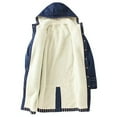 thumbnail image 4 of Meichang Women's Fleece Lined Denim Jacket Oversized Winter Jean Jacket Hooded Long Sleeve Trucker Jacket Coat Loose Fit Coats, 4 of 9