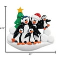 thumbnail image 6 of Ornaments by Elves Personalized Christmas Ornament 2024 Family of 5 Penguin Christmas Ornaments, 6 of 10